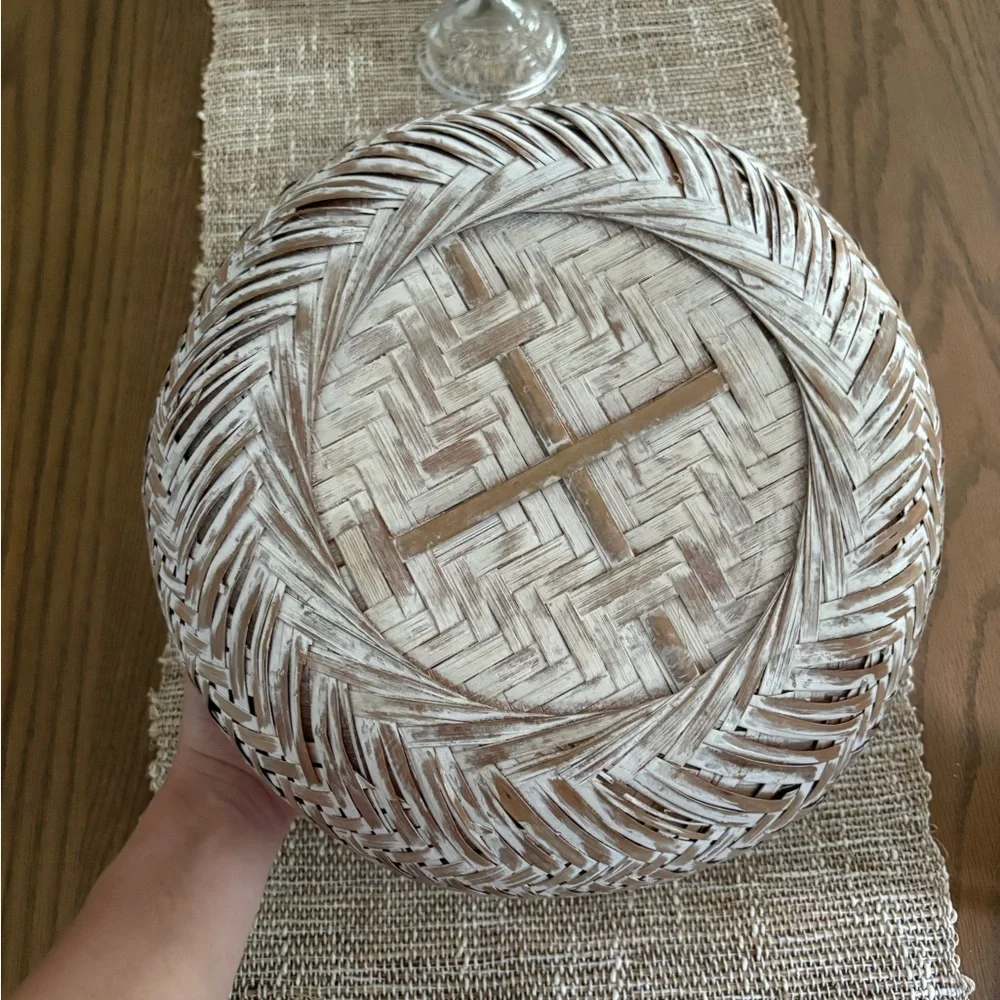 Woven Neutral Fruit Plant Basket Decor